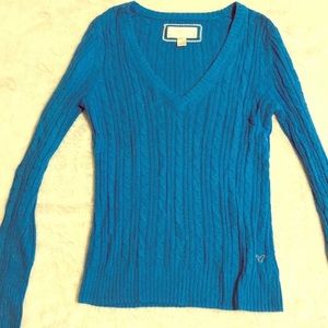 HP 🔥 AEO Royal Blue V-Neck Sweater